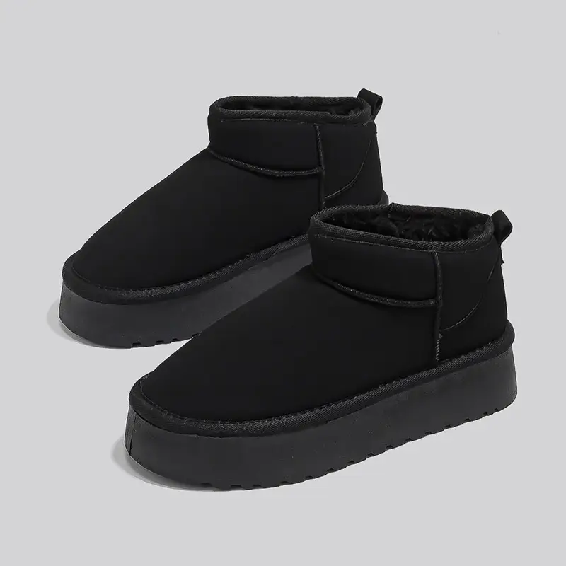 Platform bottom snow boots women's short tube 2024 winter new warm cotton shoes fleece-lined thick women's shoes short boots G9901 - Image 2