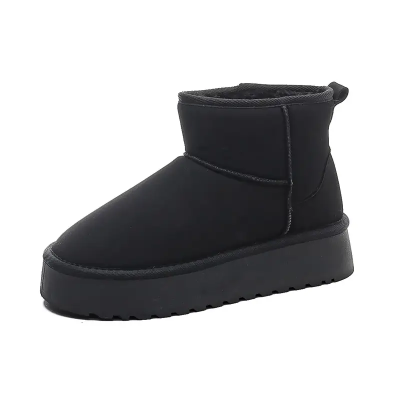 Platform bottom snow boots women's short tube 2024 winter new warm cotton shoes fleece-lined thick women's shoes short boots G9901 - Image 5