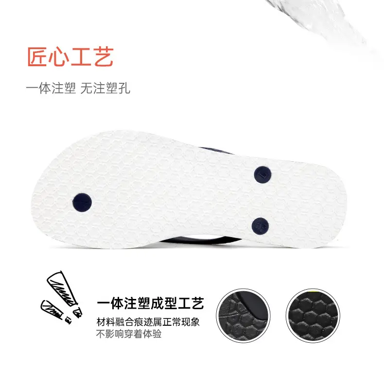 Hotmarzz Heima Women's Flip-Flops Anti-Slip PVC Slippers Bathroom Home Flip-Flops for Outer Wear — feature 10