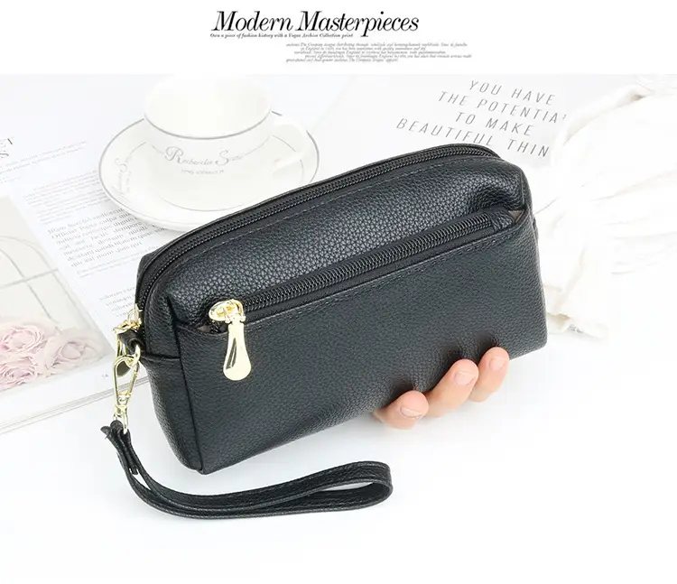 Blue Women's Cosmetic Phone Purse with Strap — feature 19