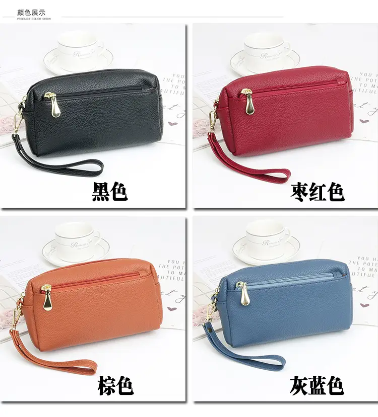 Blue Women's Cosmetic Phone Purse with Strap — feature 5