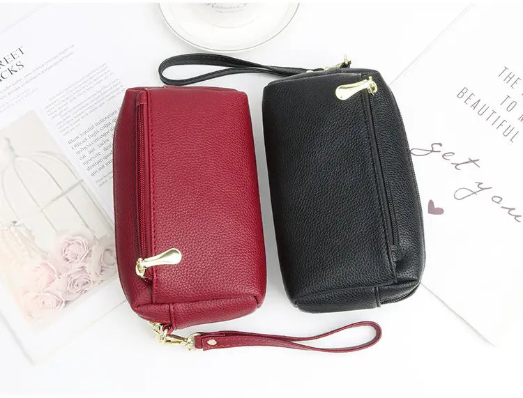 Blue Women's Cosmetic Phone Purse with Strap — feature 7