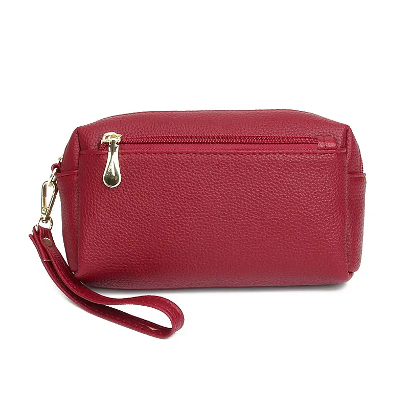 Blue Women's Cosmetic Phone Purse with Strap - Image 2