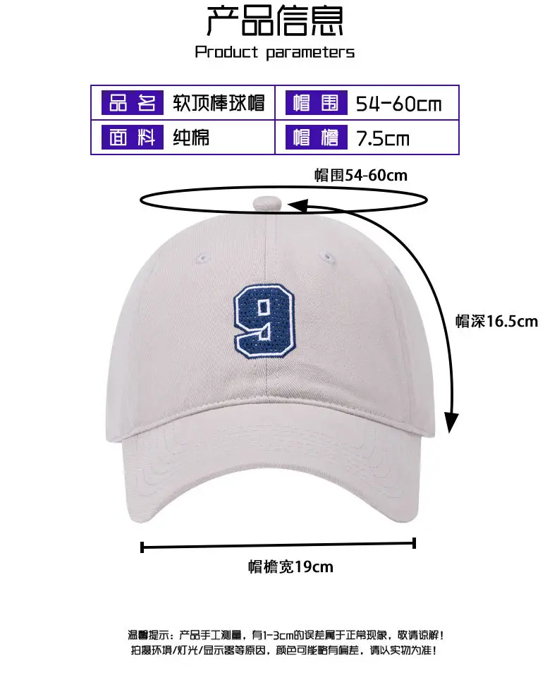 2024 Blue Baseball Cap with Logo for Men Women — feature 5