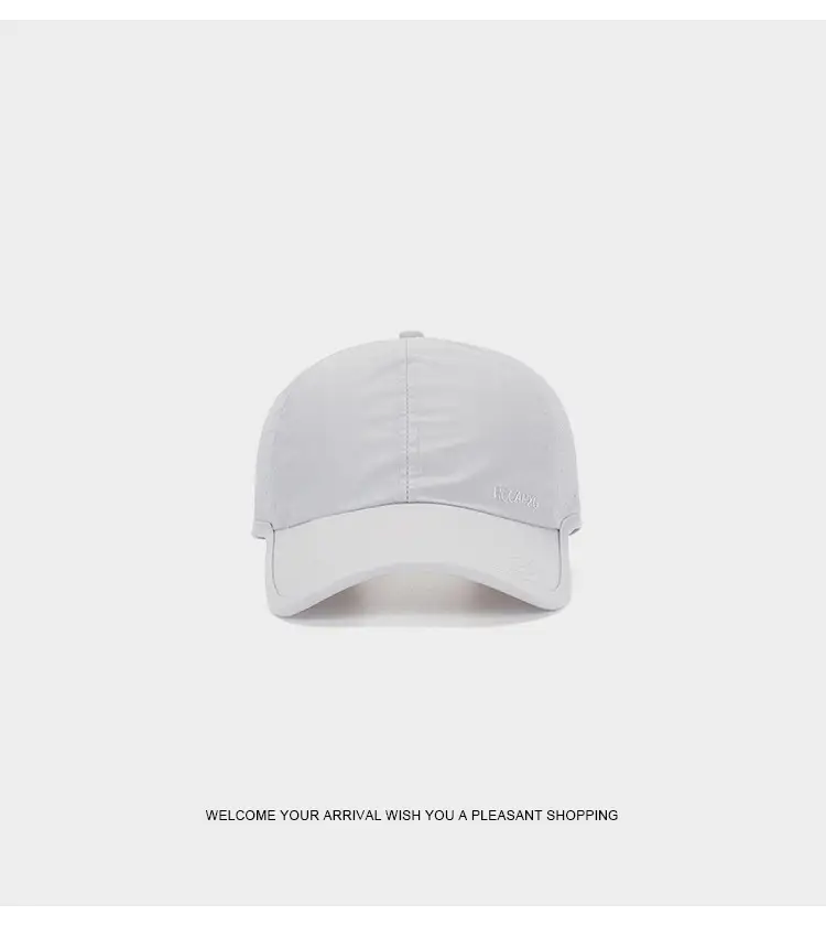 Men's White Breathable Baseball Cap Summer — feature 11