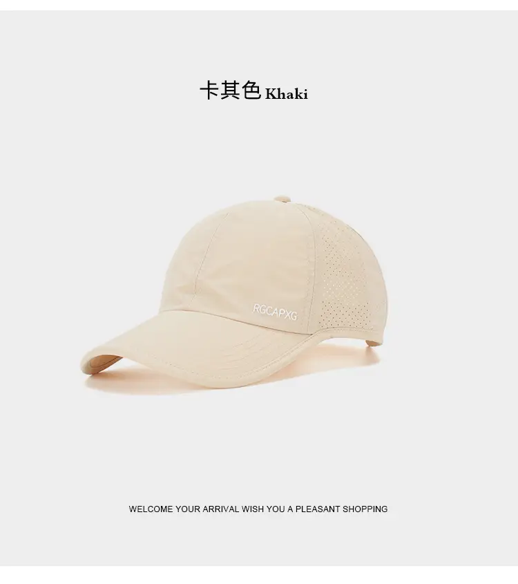 Men's White Breathable Baseball Cap Summer — feature 12