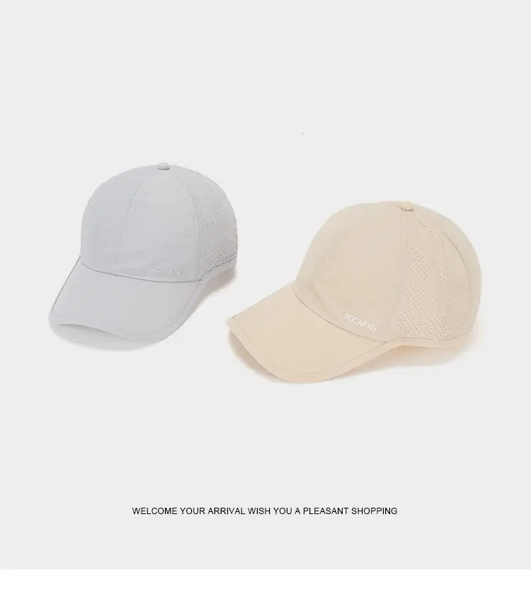 Men's White Breathable Baseball Cap Summer — feature 15