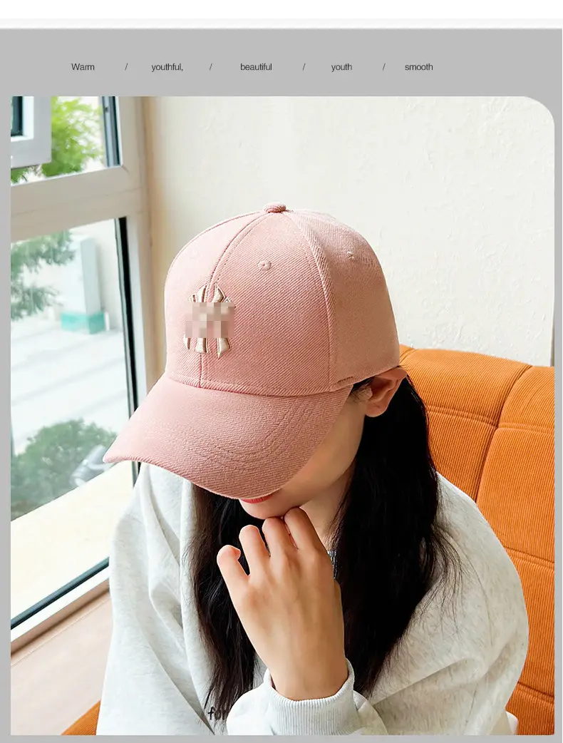 Korean Letter Embroidered Baseball Cap for Women — feature 13