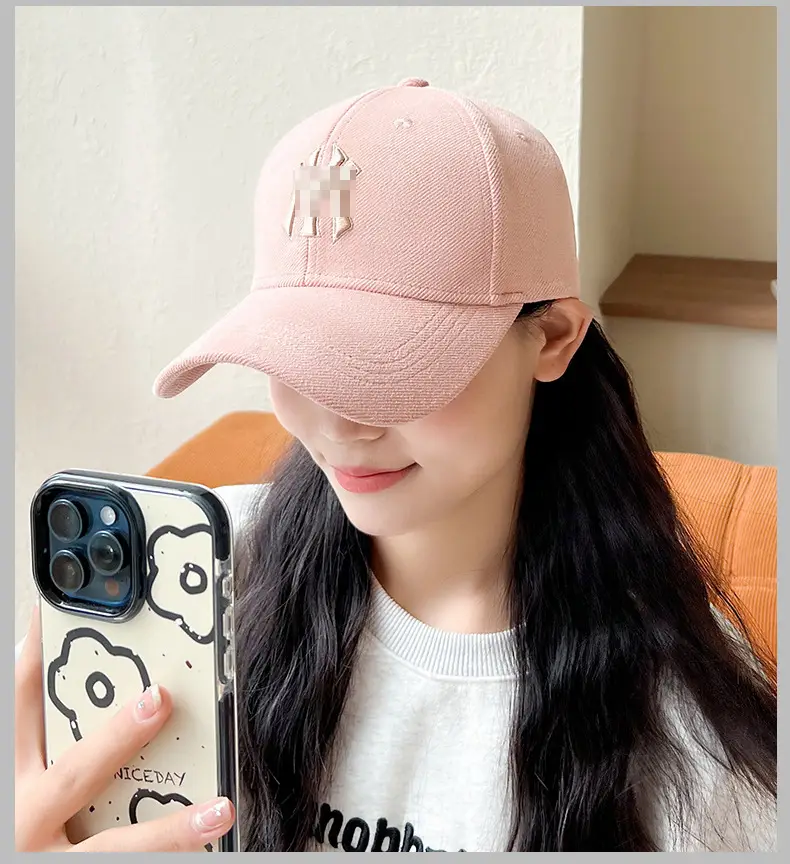 Korean Letter Embroidered Baseball Cap for Women — feature 15