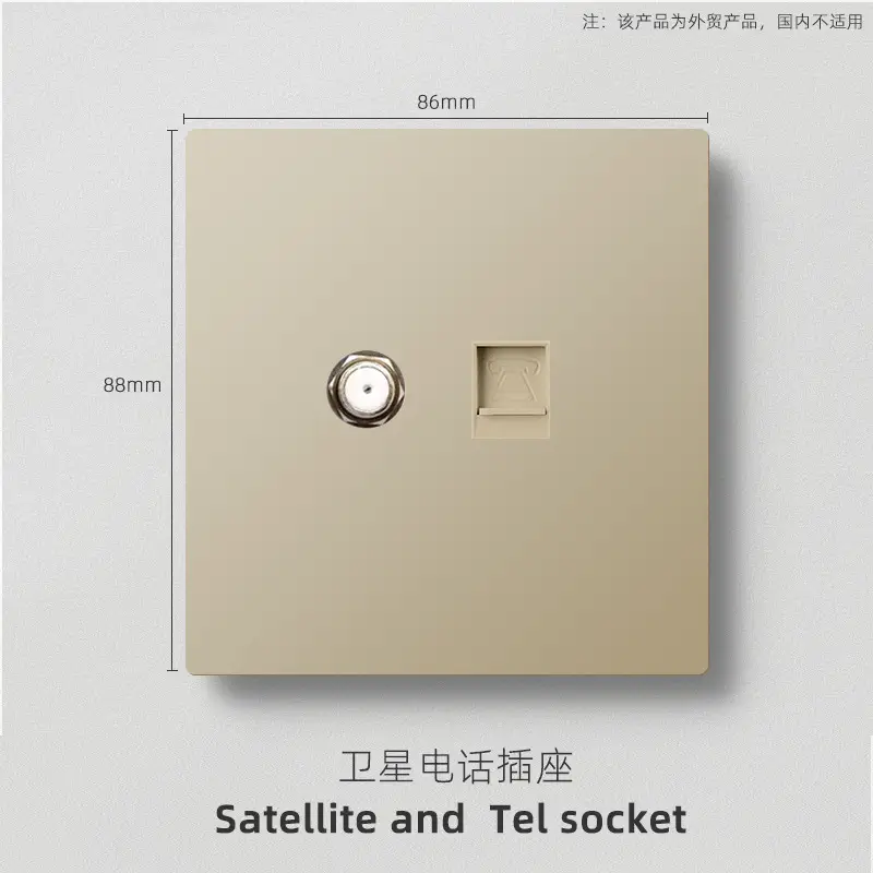 British standard gold switch socket an open 13A socket multi-function five-hole USB European French socket 2 5A switch