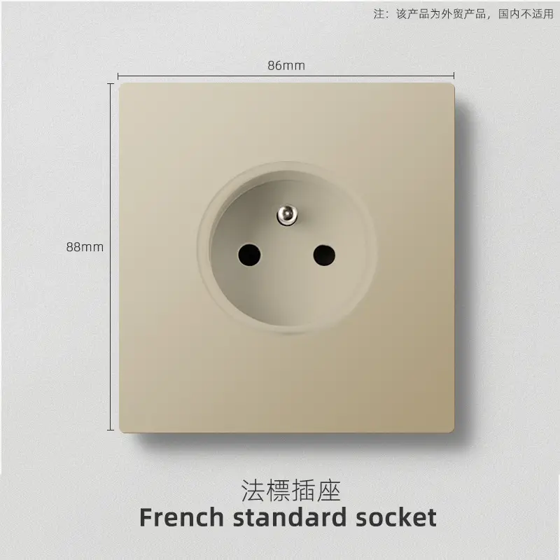 British standard gold switch socket an open 13A socket multi-function five-hole USB European French socket 2 5A switch
