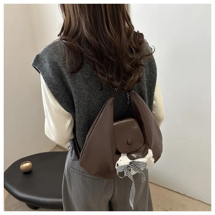 Women's Retro Crossbody Bag Brown Large Capacity — feature 7