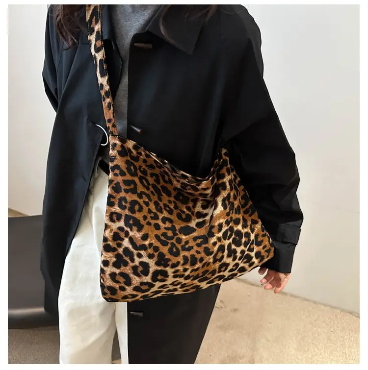 Leopard Print Large Shoulder Bag for Women — feature 10