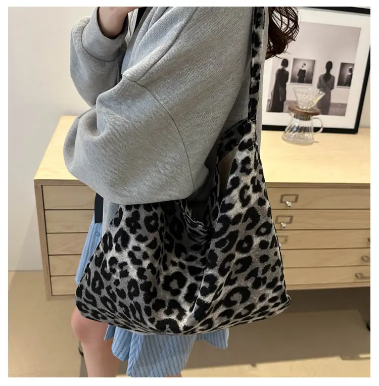 Leopard Print Large Shoulder Bag for Women — feature 19