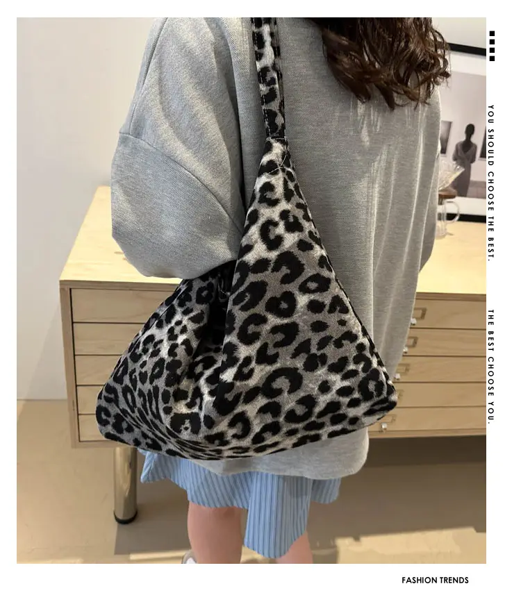 Leopard Print Large Shoulder Bag for Women — feature 2