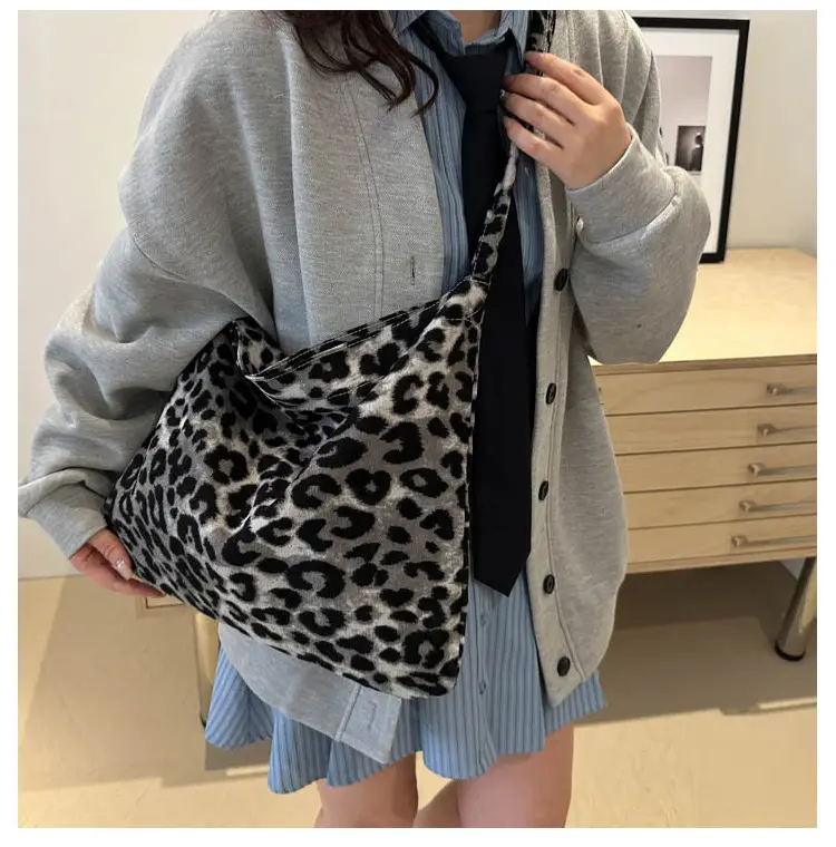 Leopard Print Large Shoulder Bag for Women — feature 20