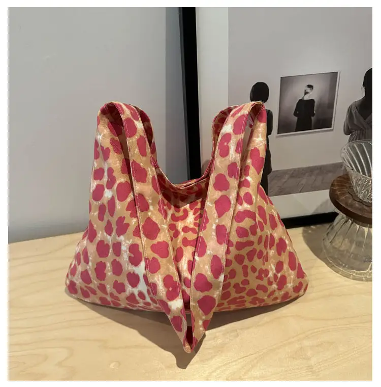 Leopard Print Large Shoulder Bag for Women - Image 2
