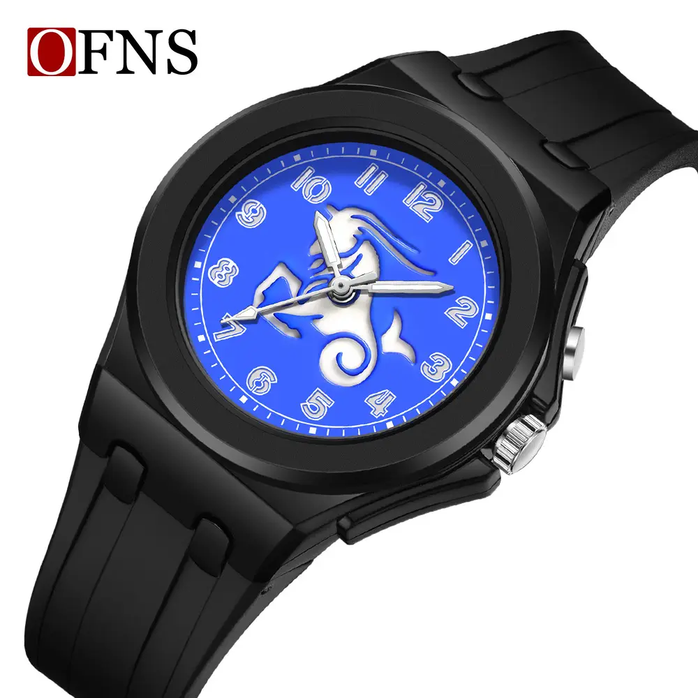 Ofns Blue Sports Waterproof Kids Watch - Image 2
