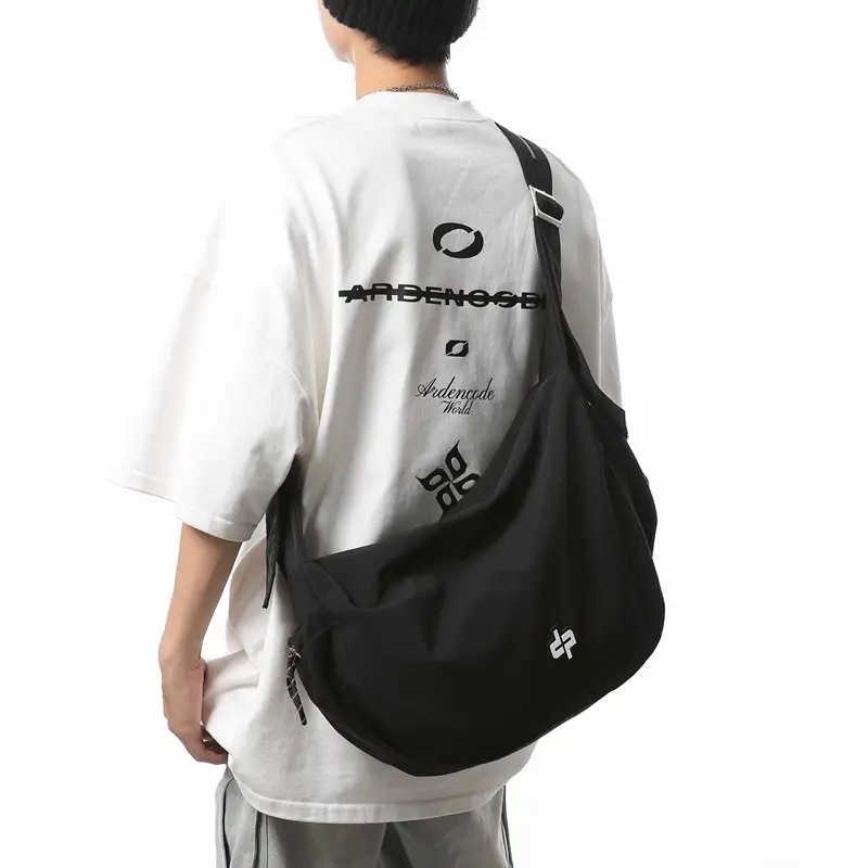 Orange Crossbody Bag for Men Women Travel Shoulder Bag - Image 8
