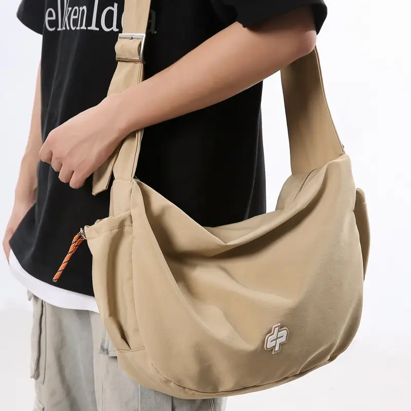 Orange Crossbody Bag for Men Women Travel Shoulder Bag - Image 9
