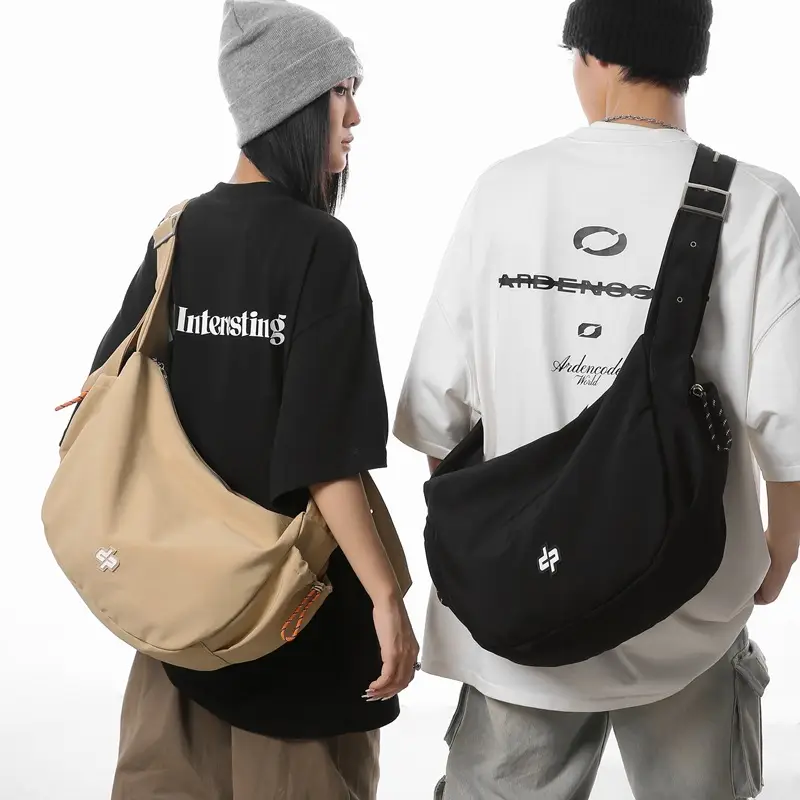 Orange Crossbody Bag for Men Women Travel Shoulder Bag - Image 10