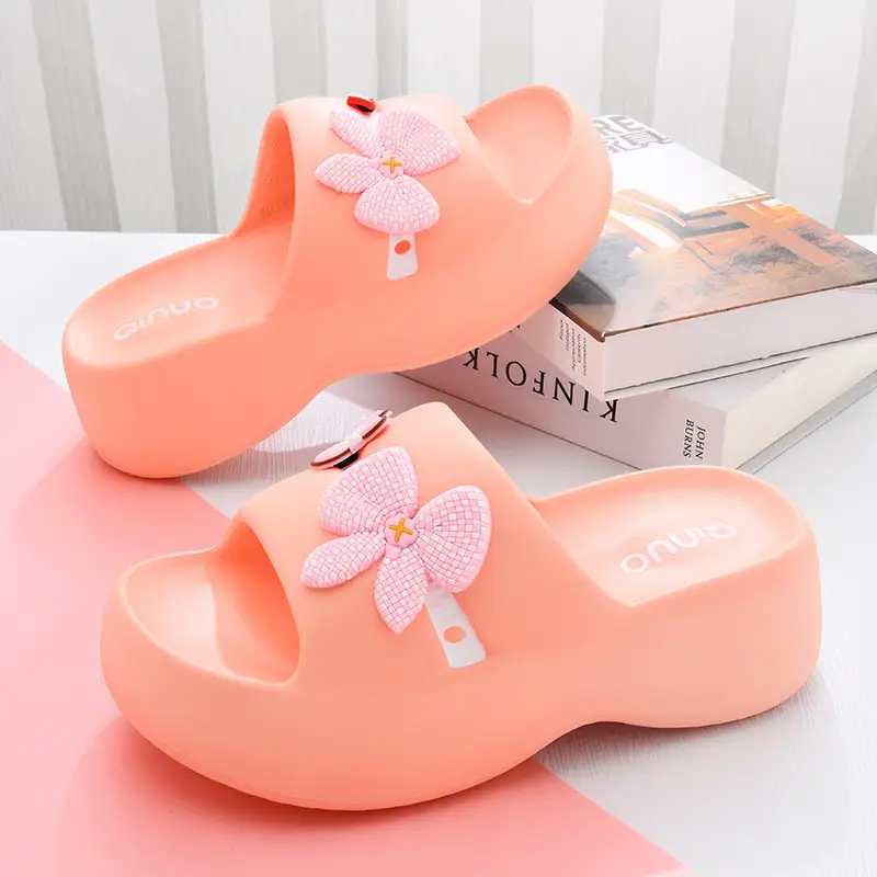 New Slippers Women's Non-slip EVA Height-raising Super Thick Bottom Home Fashion Super Soft Feeling Shit-on-Shit Wear Inside and Outside - Image 8