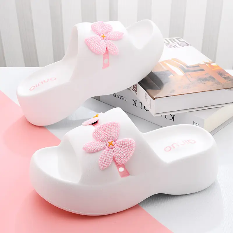 New Slippers Women's Non-slip EVA Height-raising Super Thick Bottom Home Fashion Super Soft Feeling Shit-on-Shit Wear Inside and Outside - Image 9