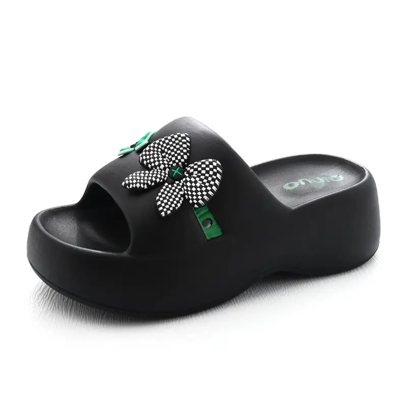 New Slippers Women's Non-slip EVA Height-raising Super Thick Bottom Home Fashion Super Soft Feeling Shit-on-Shit Wear Inside and Outside - Image 2