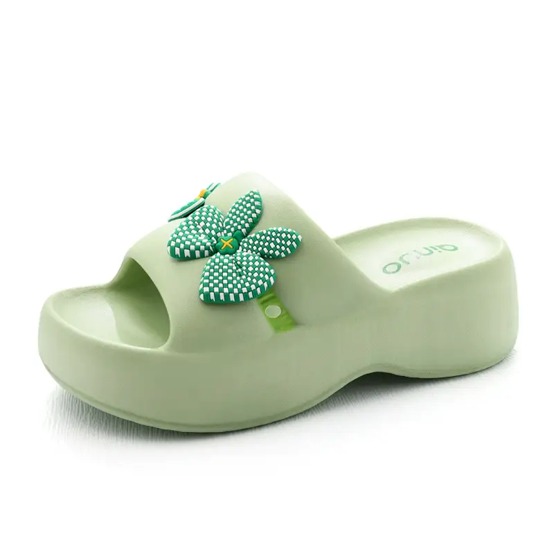 New Slippers Women's Non-slip EVA Height-raising Super Thick Bottom Home Fashion Super Soft Feeling Shit-on-Shit Wear Inside and Outside - Image 5