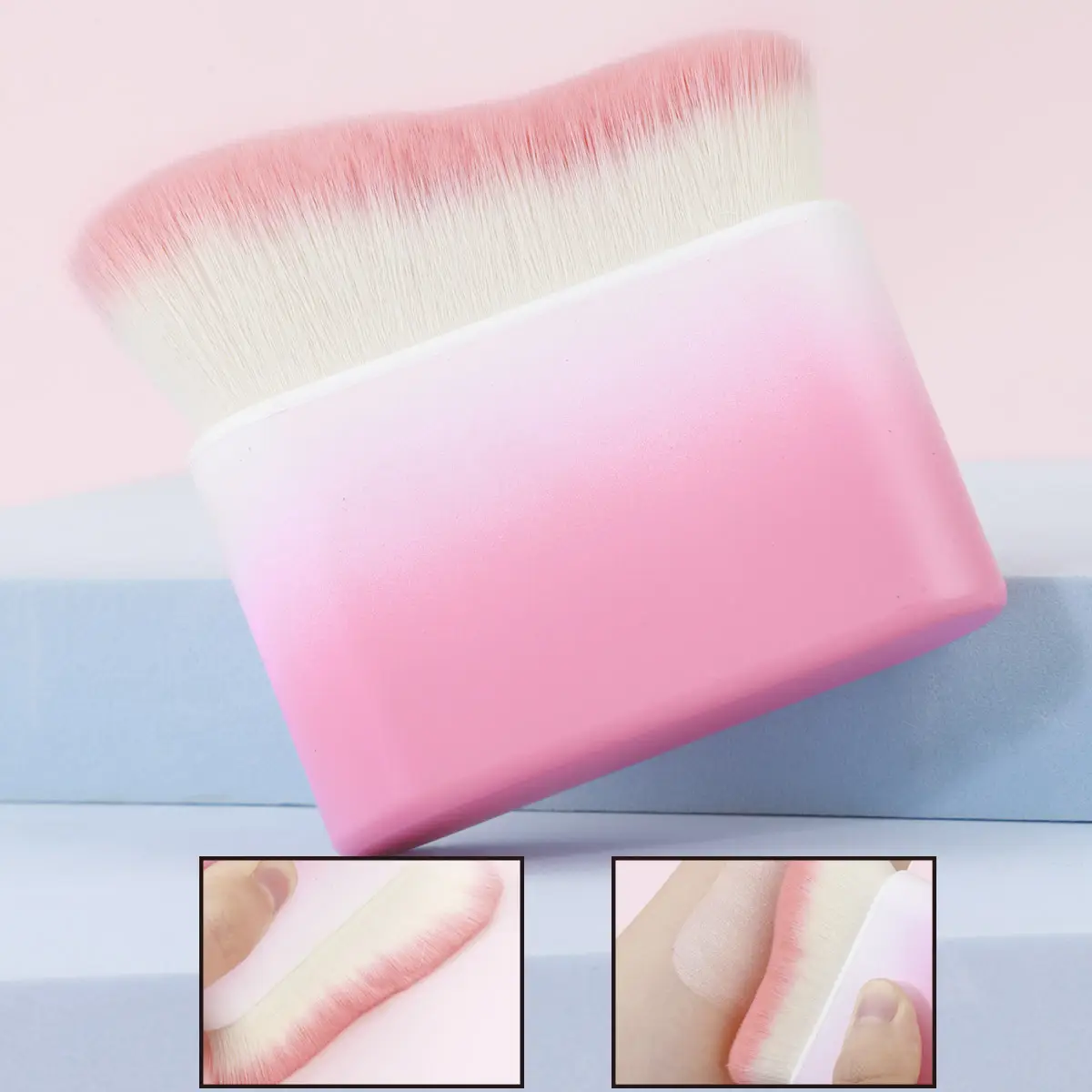 Pink Gradient Hair Brush for Makeup Foundation & BB Cream β feature 7
