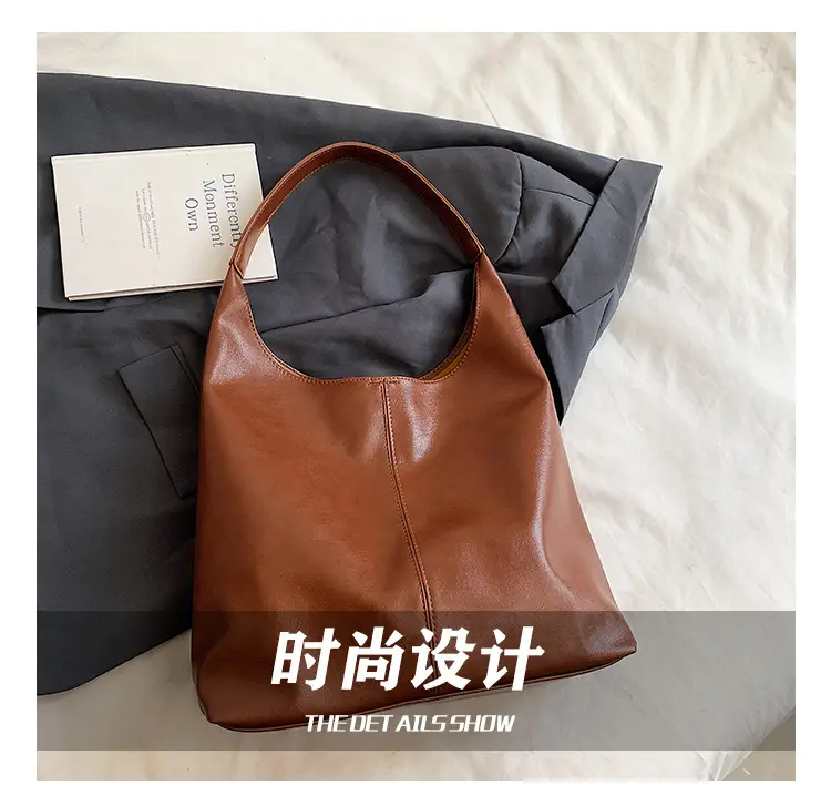 Large Capacity Leather Shoulder Bag for Women — feature 13