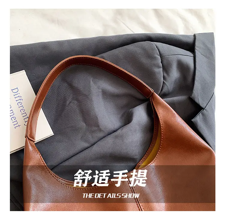 Large Capacity Leather Shoulder Bag for Women — feature 14