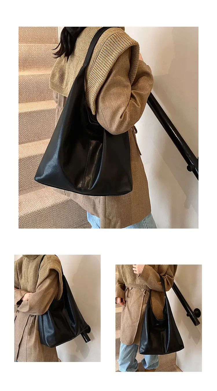 Large Capacity Leather Shoulder Bag for Women — feature 5