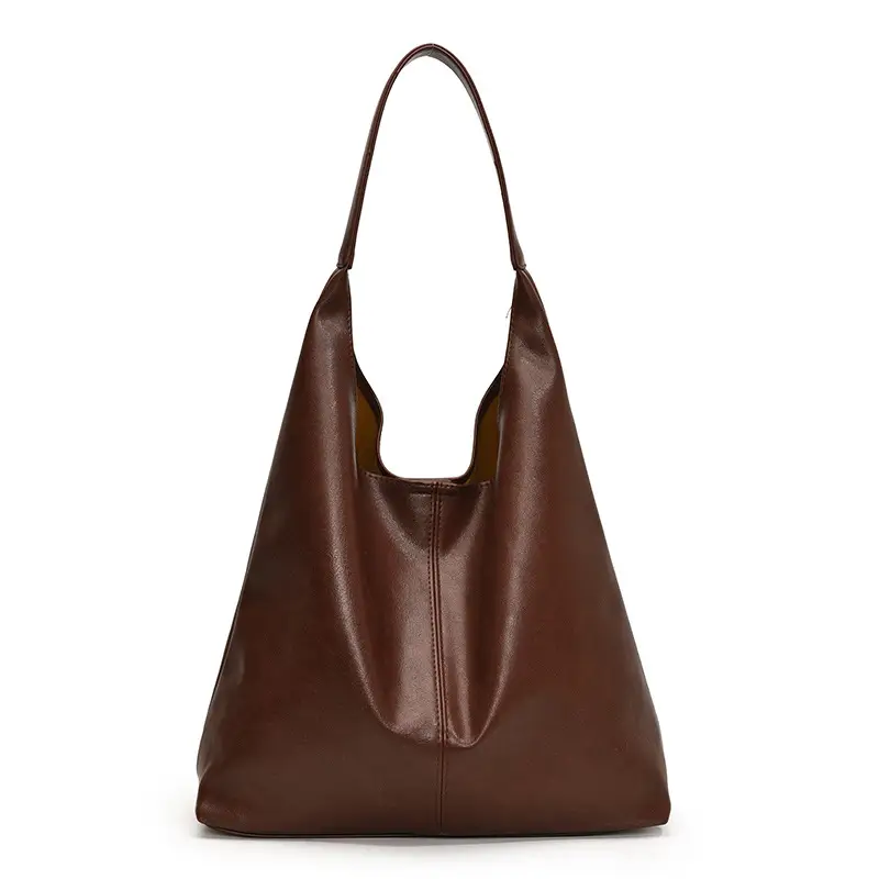 Large Capacity Leather Shoulder Bag for Women - Image 2