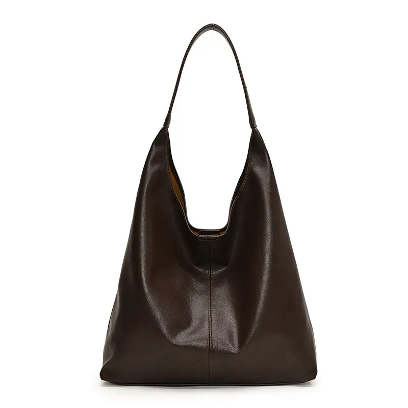 Large Capacity Leather Shoulder Bag for Women - Image 5