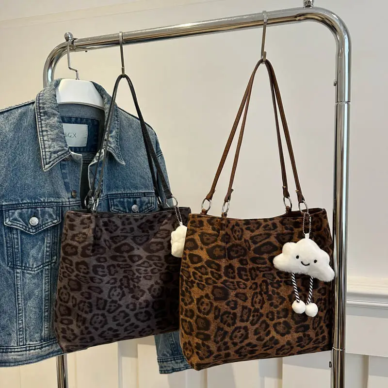 Leopard Print Large Tote Bag for Women 2024 - Image 8