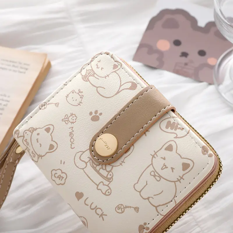 Cute Japanese Style Women's Pocket Belt Wallet with Buckle - Image 11