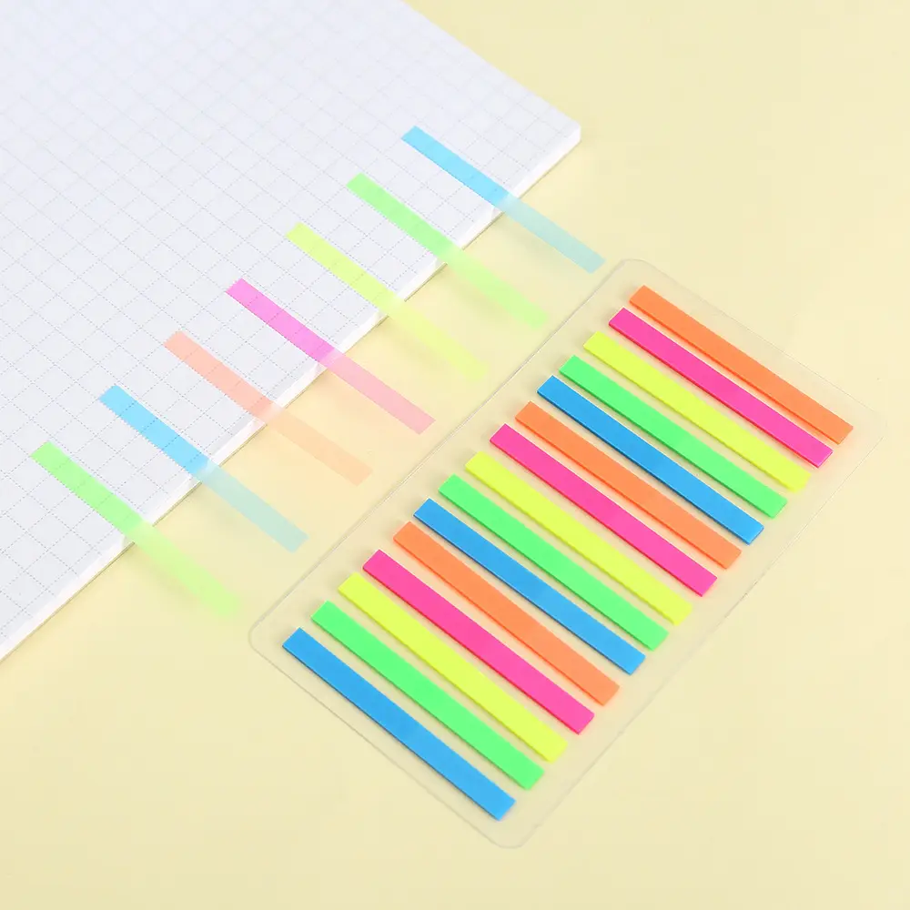 Color Fine Index Stickers Small Narrow Stickers Post-it Notes Reading Notes Reading Notes Label Stickers Wholesale