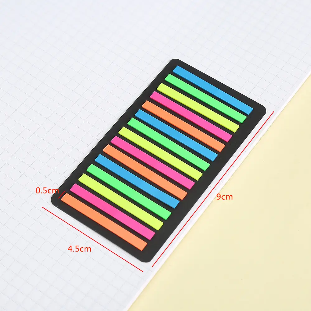 Color Fine Index Stickers Small Narrow Stickers Post-it Notes Reading Notes Reading Notes Label Stickers Wholesale