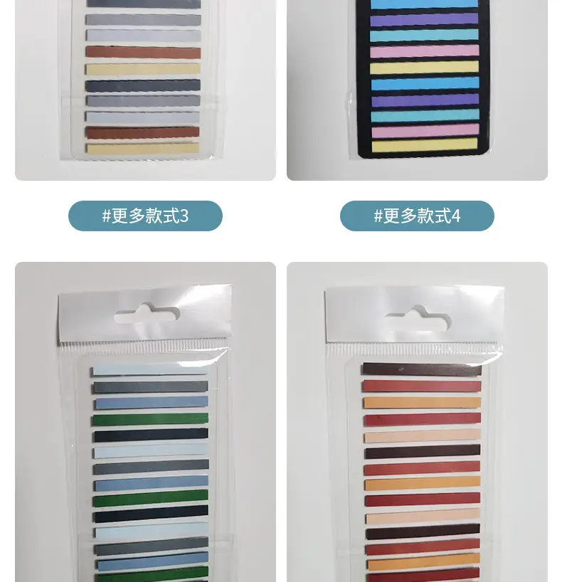 Color Fine Index Stickers Small Narrow Stickers Post-it Notes Reading Notes Reading Notes Label Stickers Wholesale — feature 14