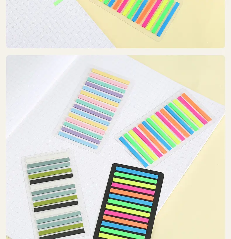 Color Fine Index Stickers Small Narrow Stickers Post-it Notes Reading Notes Reading Notes Label Stickers Wholesale — feature 17