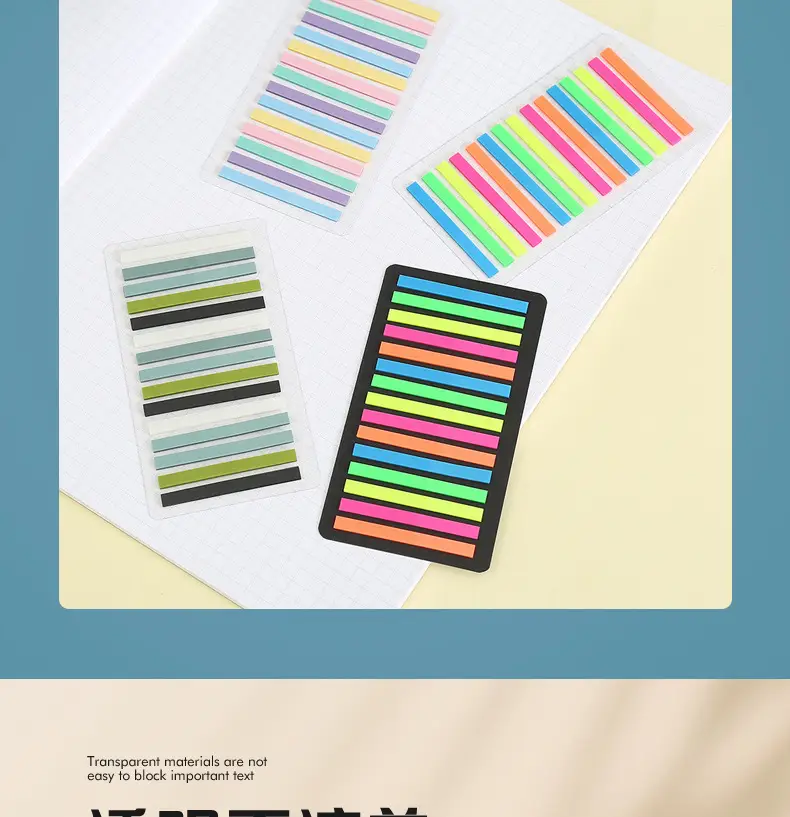Color Fine Index Stickers Small Narrow Stickers Post-it Notes Reading Notes Reading Notes Label Stickers Wholesale — feature 5