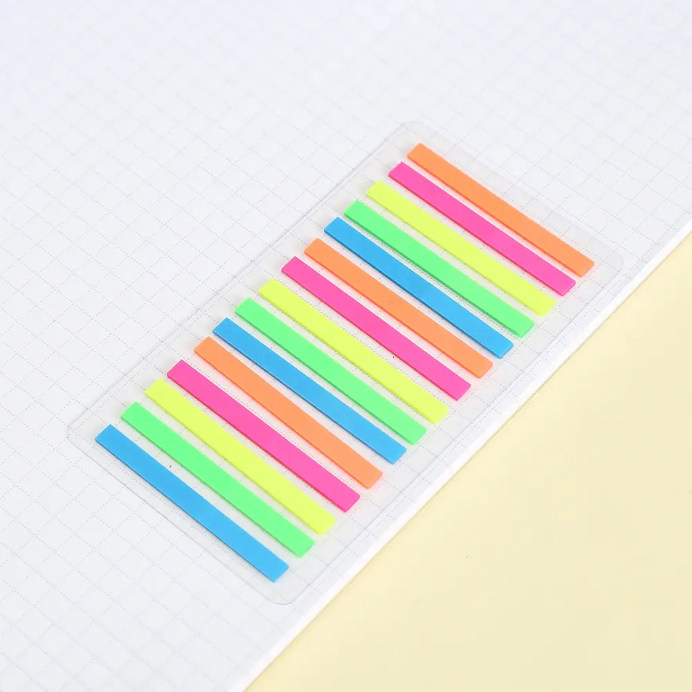 Color Fine Index Stickers Small Narrow Stickers Post-it Notes Reading Notes Reading Notes Label Stickers Wholesale