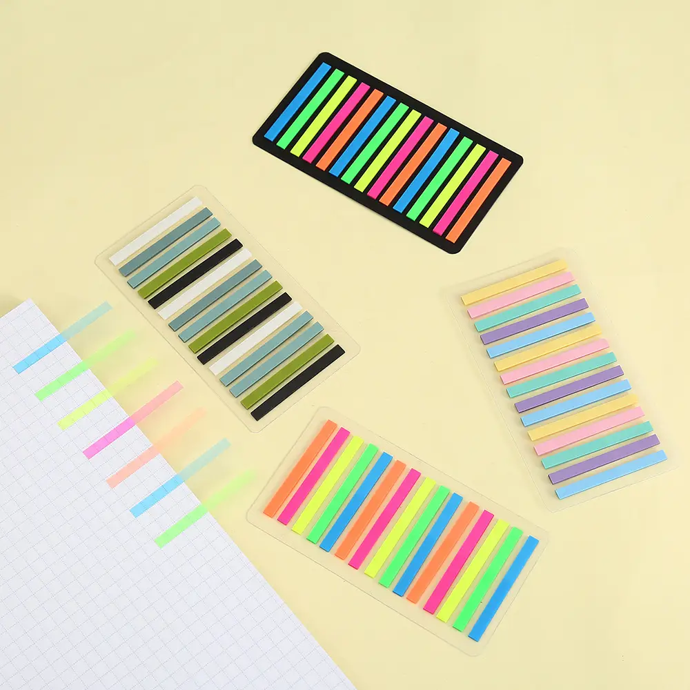 Color Fine Index Stickers Small Narrow Stickers Post-it Notes Reading Notes Reading Notes Label Stickers Wholesale