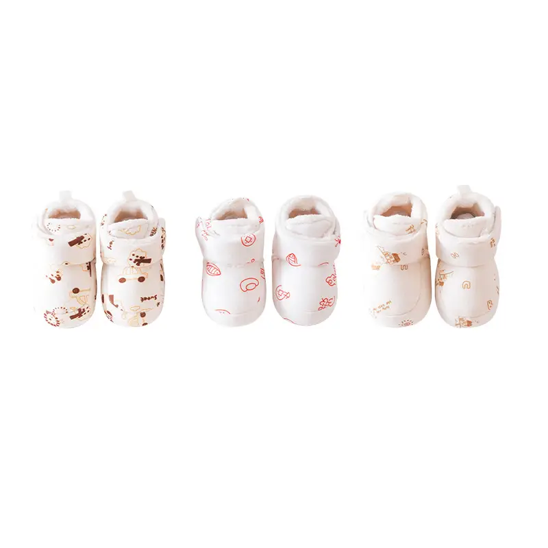 Newborn Cotton Baby Shoes 0-6 Months Non-Slip Soft