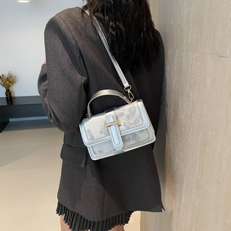 Light Luxury Square Shoulder Bag 2024 Korean Style - Image 8