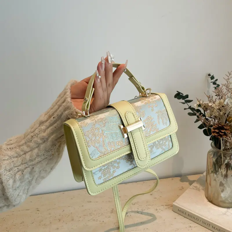 Light Luxury Square Shoulder Bag 2024 Korean Style - Image 2