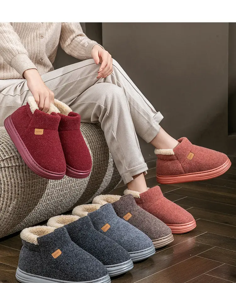 Thick-Soled Cotton Slippers for Women in Autumn and Winter 2025 New Indoor Home Warm Couple Elderly Plush Slippers for Men in Winter — feature 22