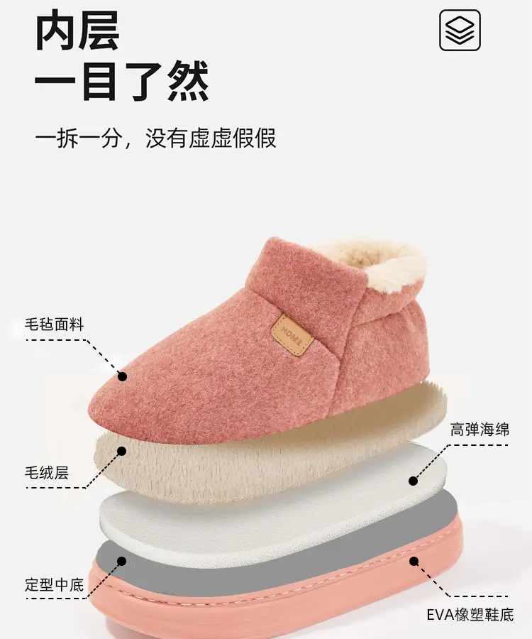Thick-Soled Cotton Slippers for Women in Autumn and Winter 2025 New Indoor Home Warm Couple Elderly Plush Slippers for Men in Winter — feature 9