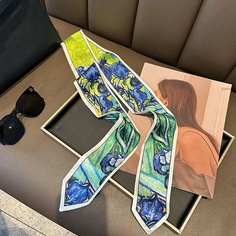 Small Green Floral Hair Belt for Women